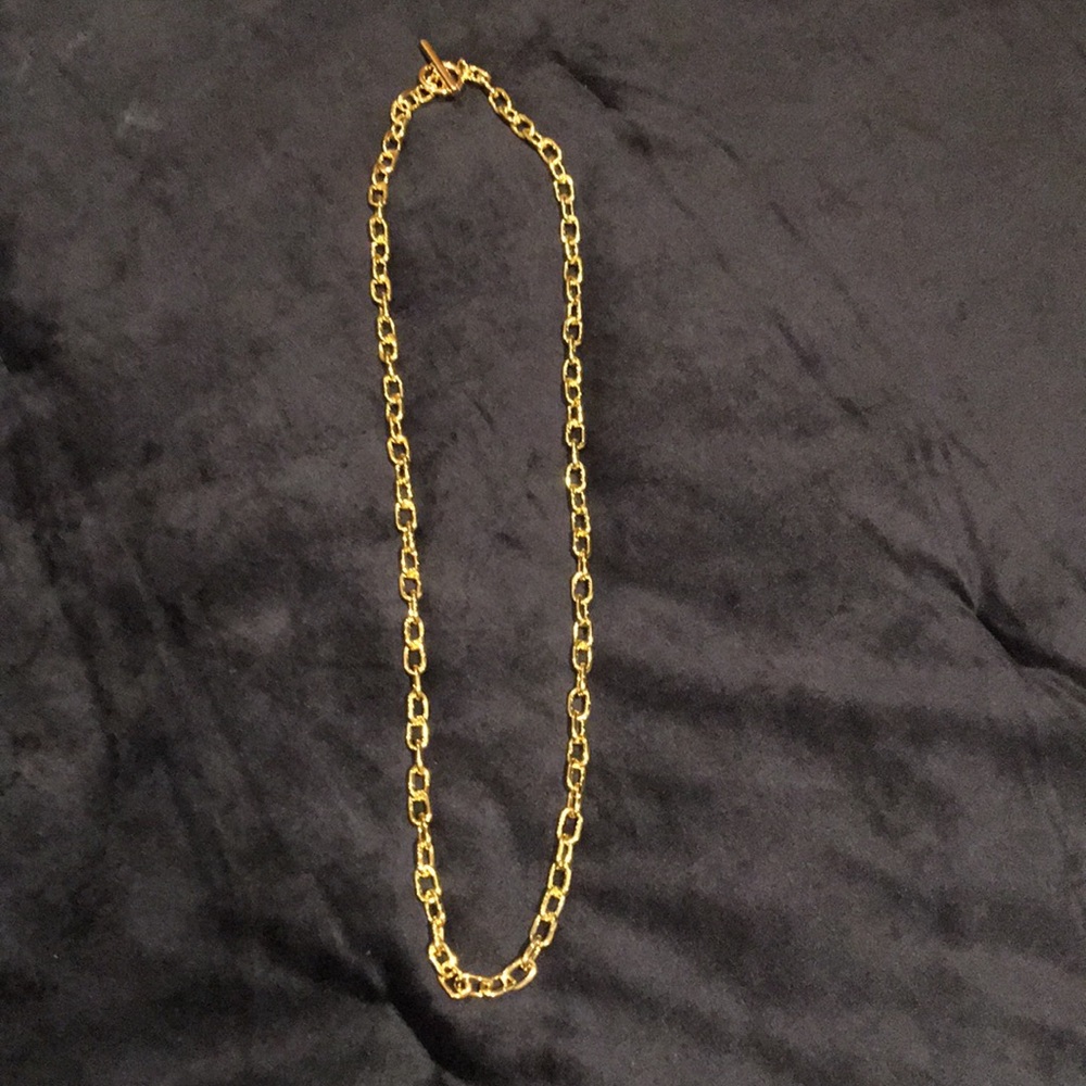 Shiny Gold Chain Link Necklace